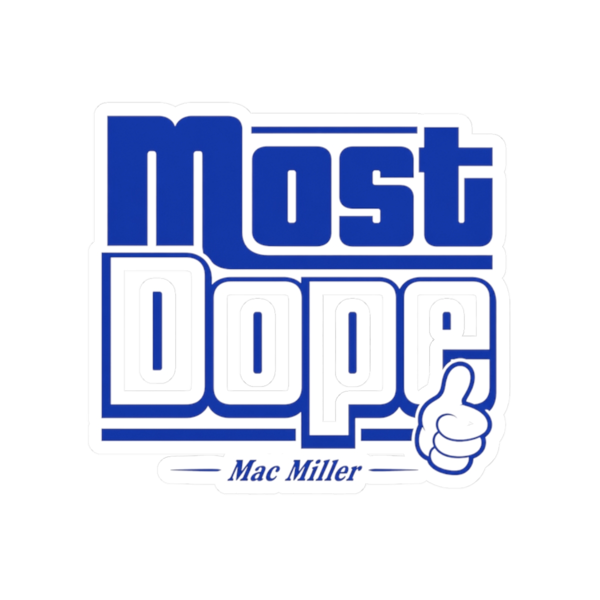 Mac Miller "Most Dope" Sticker - Official Stickers merchandise