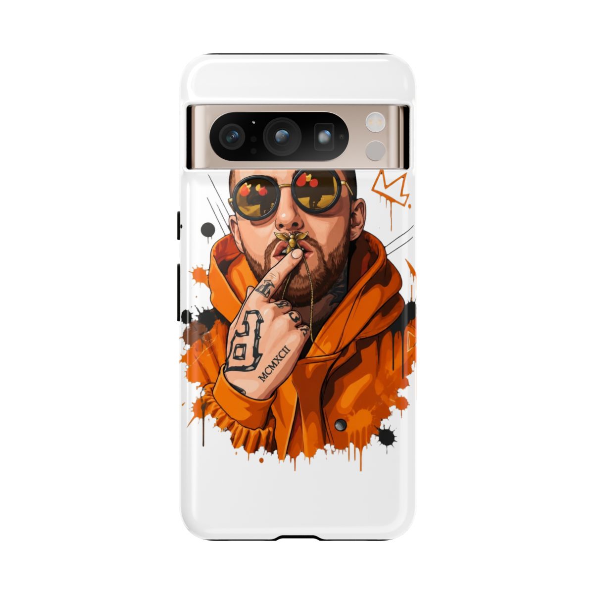 mac miller vector illustration Phone Case - alternate angle 2, merchandise