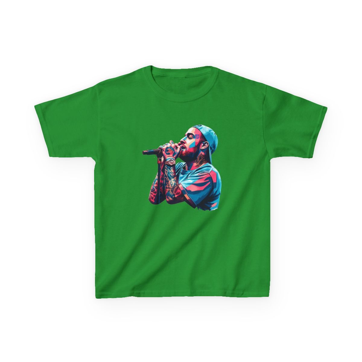 Mac Wpap Pop Art Miller - rapper Kids T-Shirt | Mac Miller - alternate angle 2, merchandise